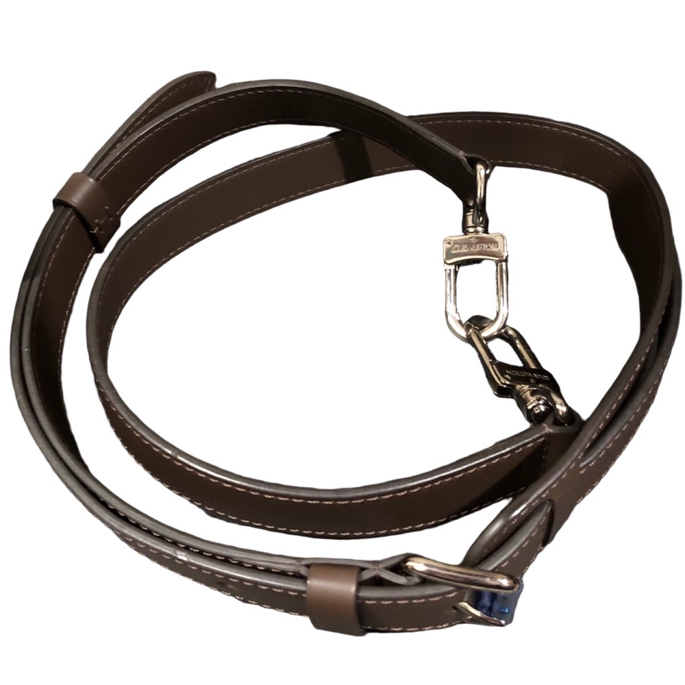 LOUIS VUITTON Mocha Dark Brown Epi Alma with Shoulder Strap Palladium Hardware - Picture 13 of 17